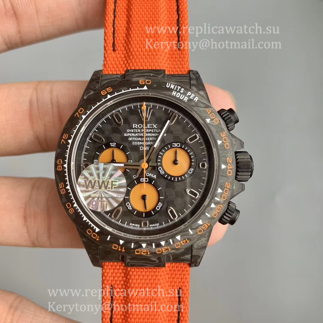 Replica R01ex Daytona  NTPT Carbon WWF Black Dial 7750