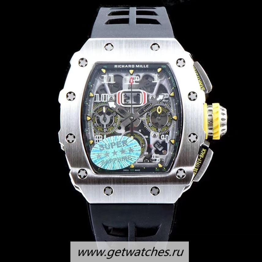 Best Price Richard Mille RM011-03 KVF Titanium Black Dial 7750