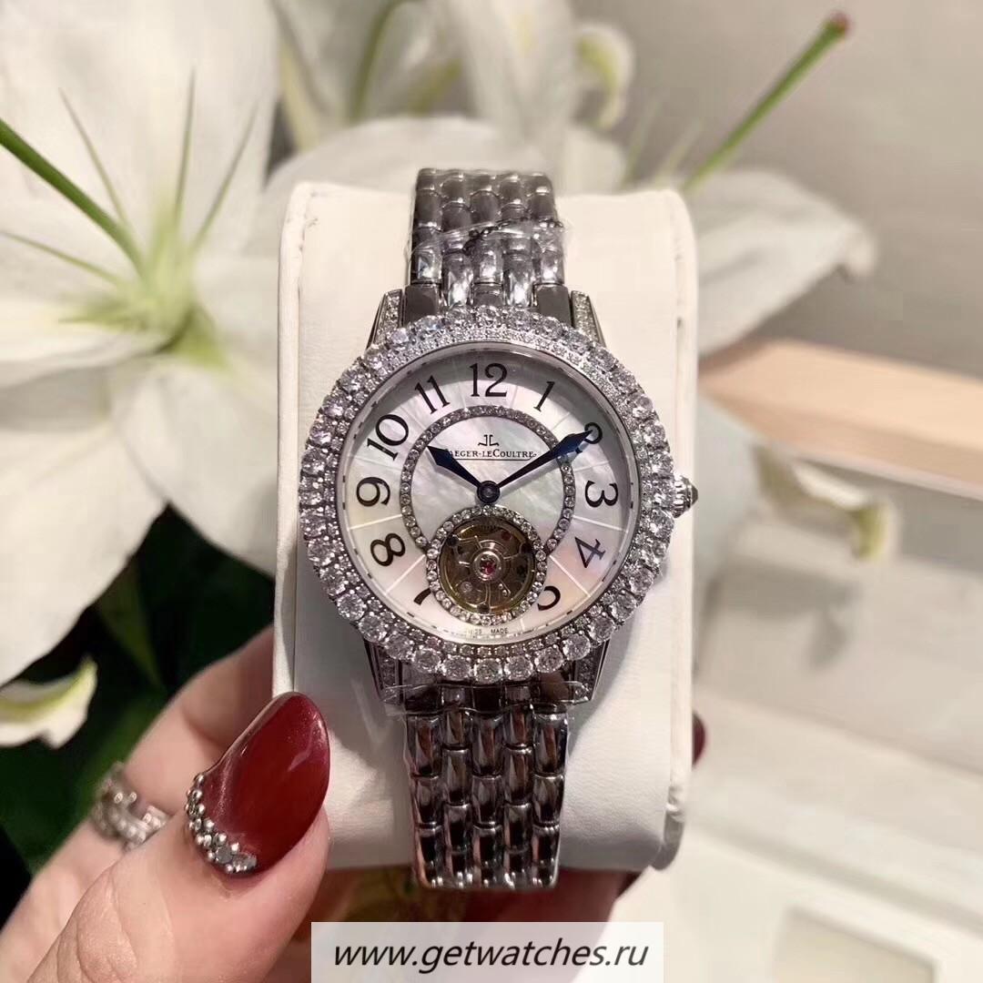 NEW Replica Jaeger-LeCoultre Rendez-Vous Ladies Tourbillon Q3412105 Noob Factory SS & D1am0nds MOP Dial Caliber 978