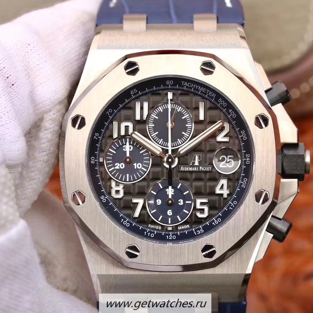 NEW Replica Audemars P1g*et Royal Oak Offshore Chrono 2018 SIHH 26470 JF V2 SS Black Dial 3126